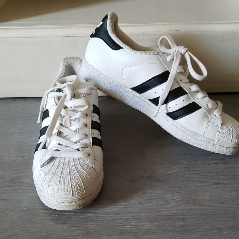 Adidas White and Black Sneakers